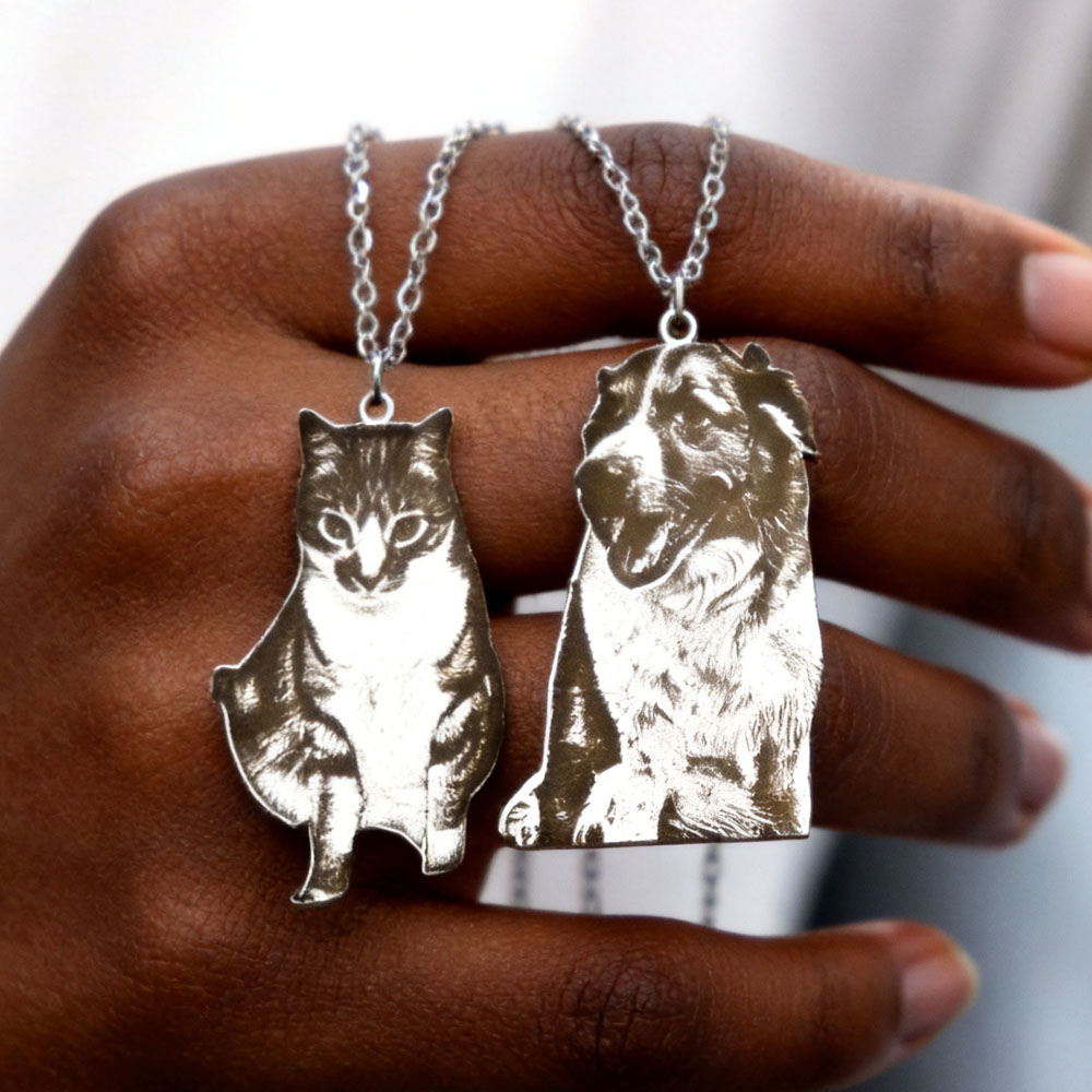 Fashion Women Picture - Collier personnalisé avec photo d'animal de