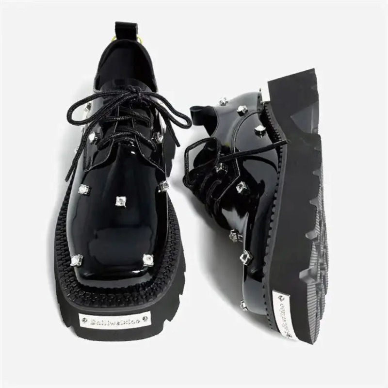 Women'S Fashion Trends - Mocassins à plateforme en cristal pour