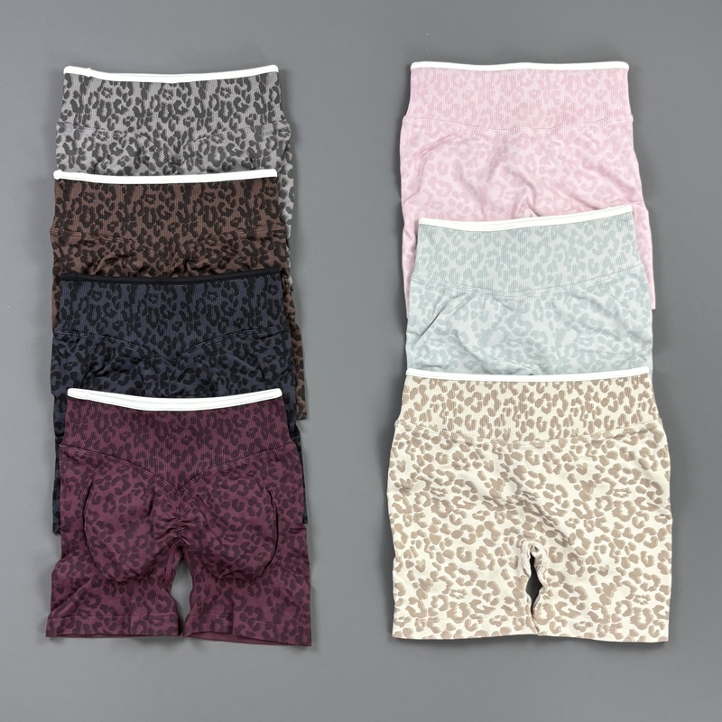 Women'S Fashion Leggings - Shorts de sport HISTELLO à imprimé