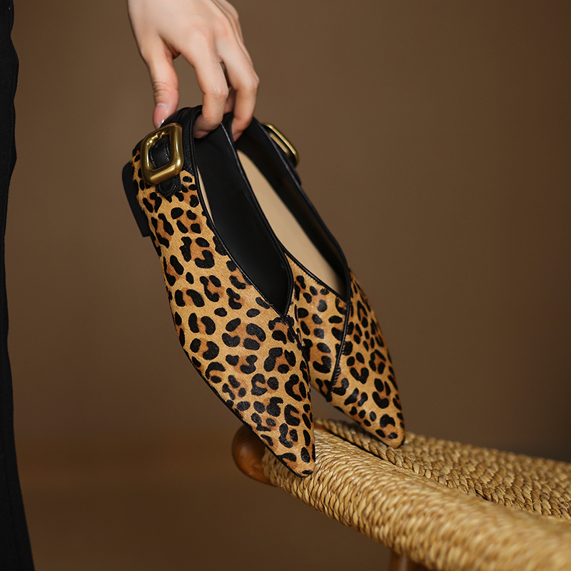 Women'S Fashion Trends - Chaussures plates en cuir véritable pour