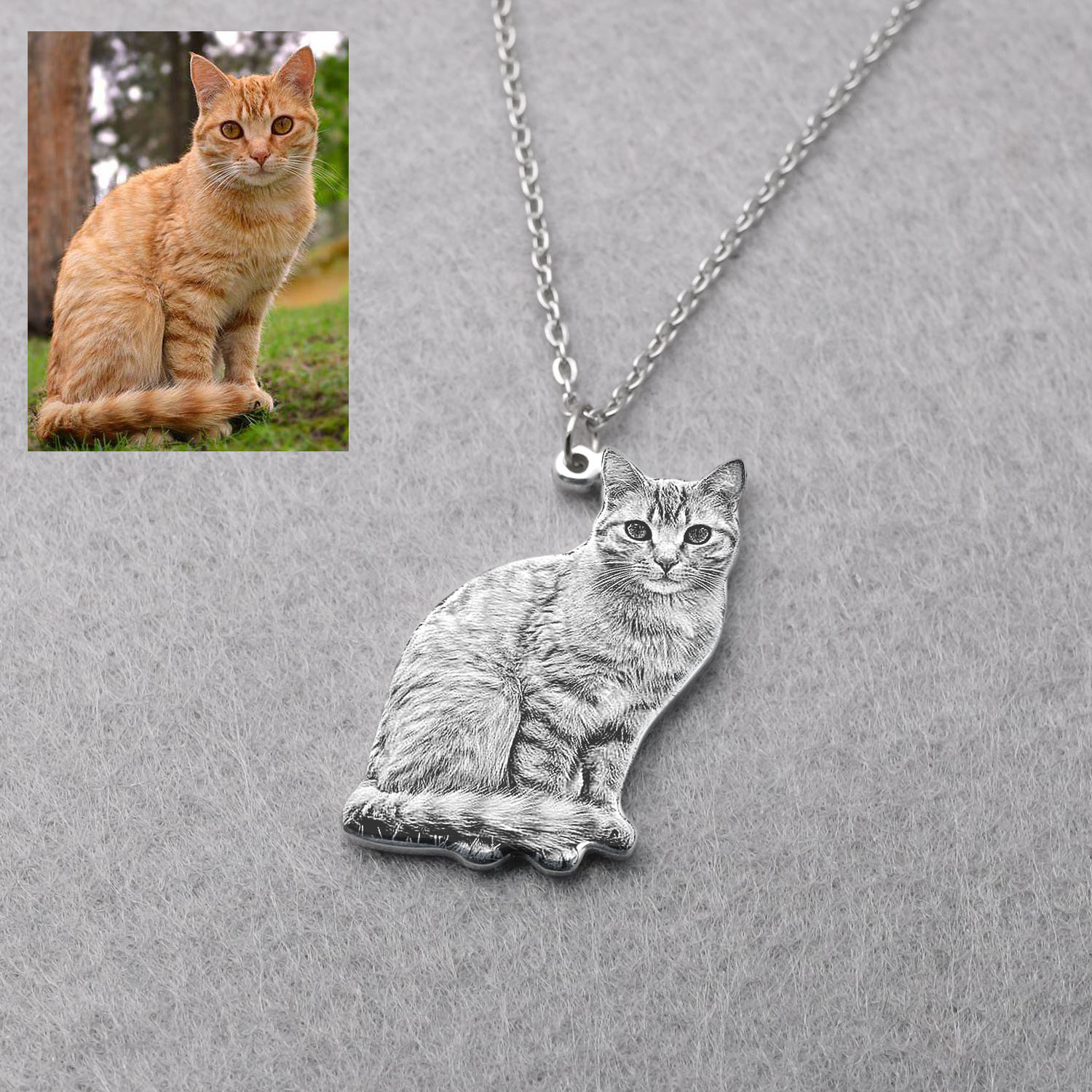 Fashion Women Picture - Collier personnalisé avec photo d'animal de