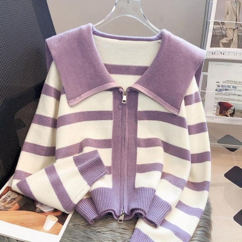 Women'S Fashion Trends Fall 2025 - Cardigan rayé pour femmes, Vintage, esthétique