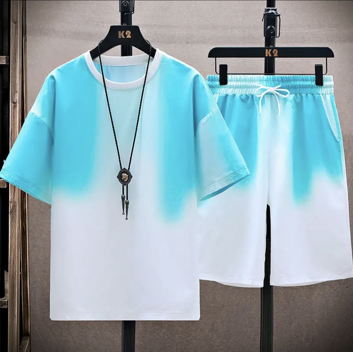 Women Top Fashion - Nouvel ensemble d'été en soie glacée