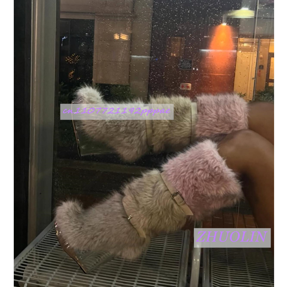 Bottes compensées transparente - Winter Fashion Women Boots avis et prix
