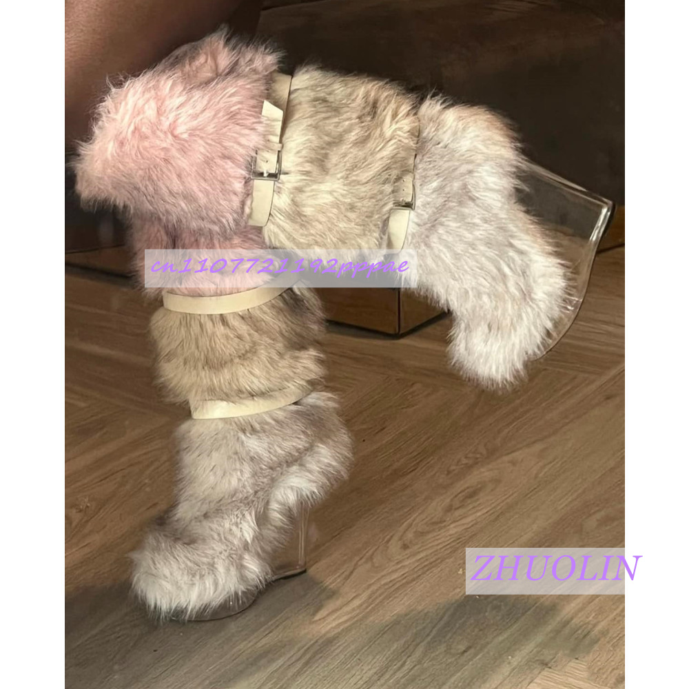 Bottes compensées transparente - Winter Fashion Women Boots avis et prix