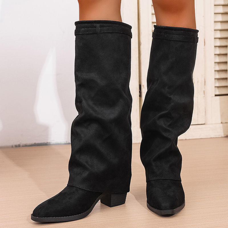 Mode sans lacet à talons hauts - Winter Fashion Women Boots avis et prix