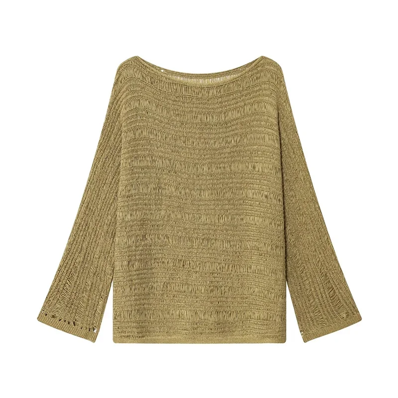 Pull en tricot vintage à col b - Women Top Fashion avis et prix