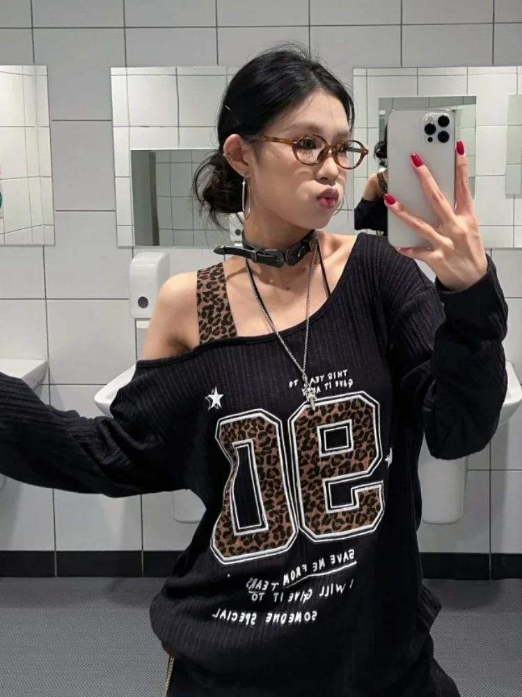 T-shirt Y2K patchwork imprimé  - Women Top Fashion avis et prix