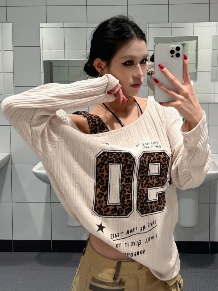 T-shirt Y2K patchwork imprimé  - Women Top Fashion avis et prix