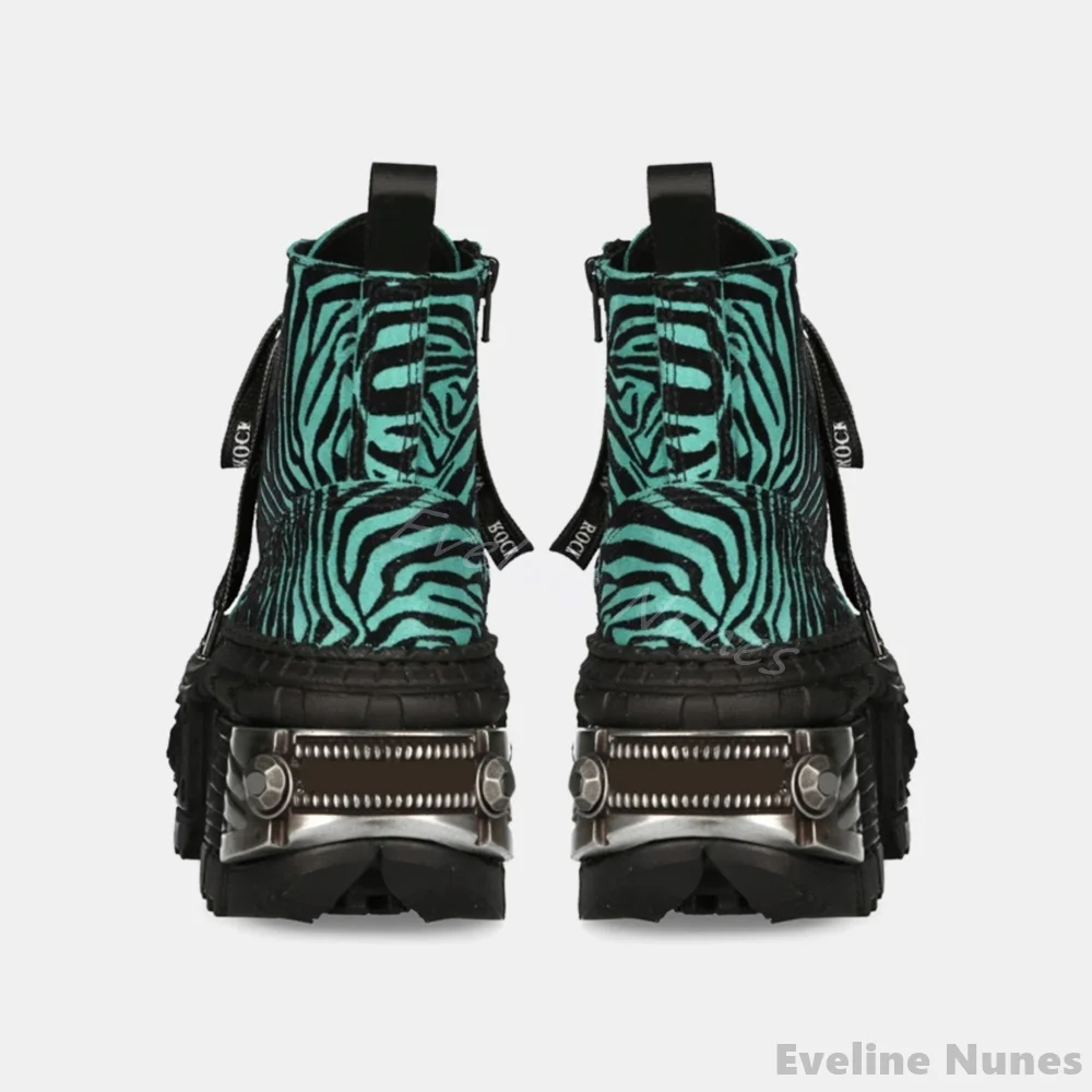 Rétro contraste couleur imprim - Winter Fashion Women Boots avis et prix