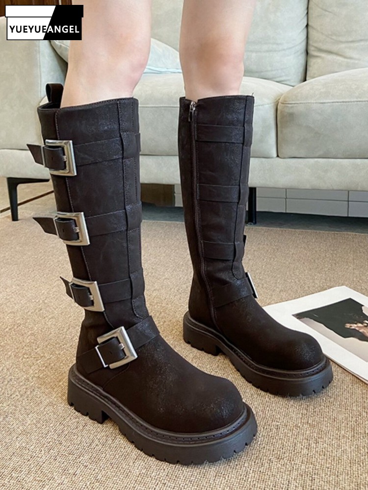 Bottes hautes multi-boucles po - Women'S Fashion Riding Boots avis et prix