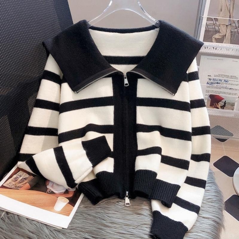 Cardigan rayé pour femmes, Vin - Women'S Fashion Trends Fall 2025 avis et prix