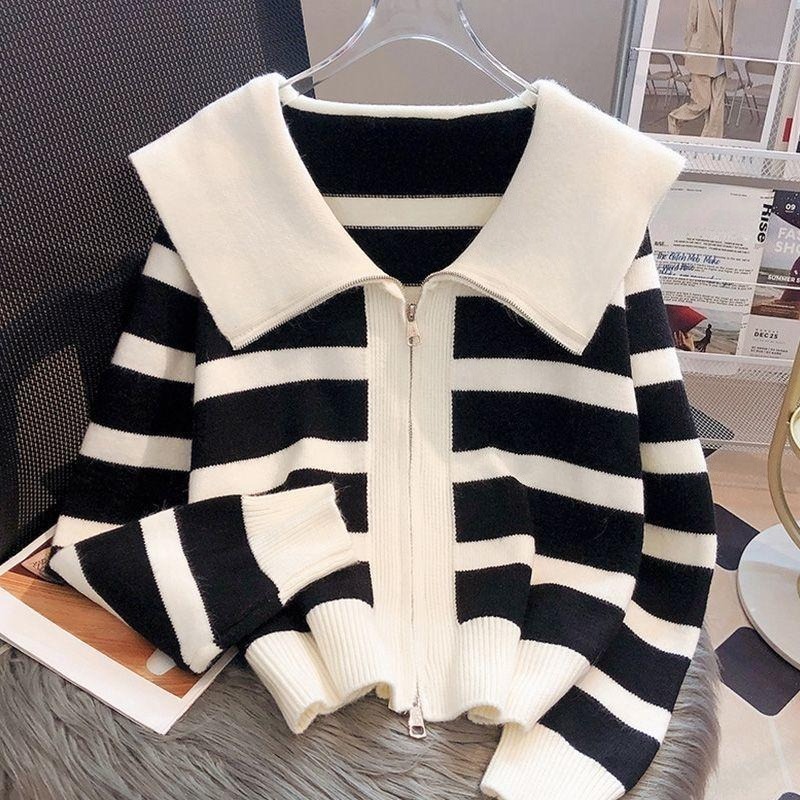 Cardigan rayé pour femmes, Vin - Women'S Fashion Trends Fall 2025 avis et prix