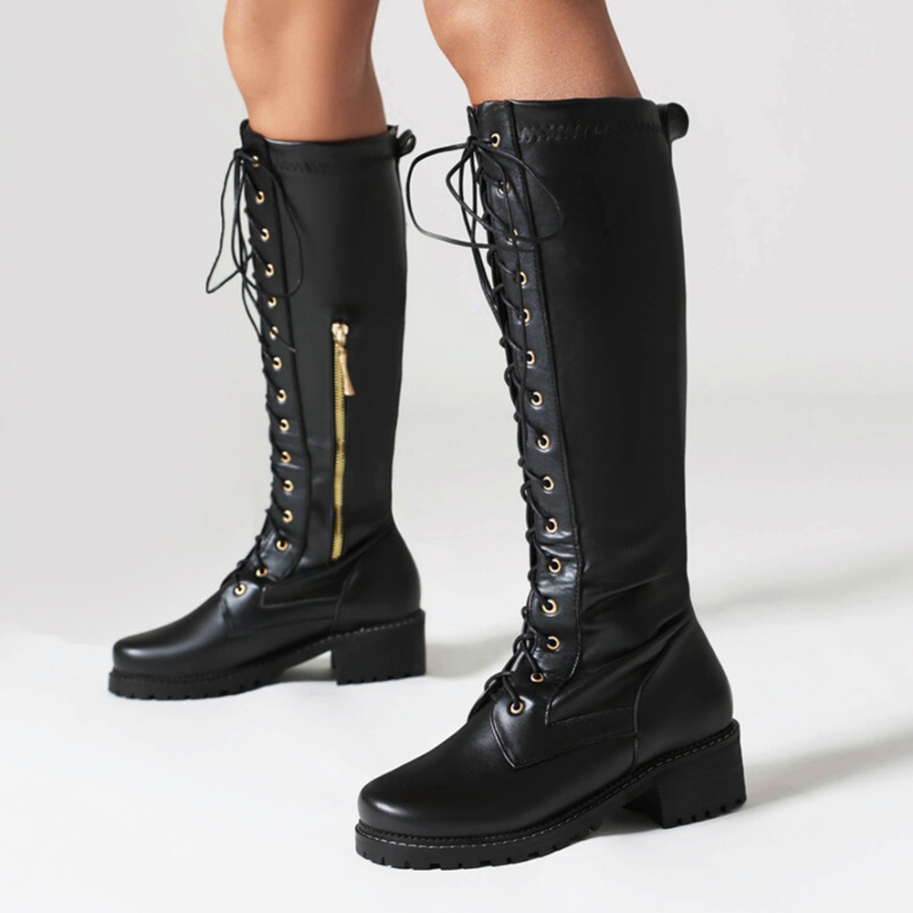 Bottes en cuir pour femmes, ta - Women'S Fashion Riding Boots avis et prix