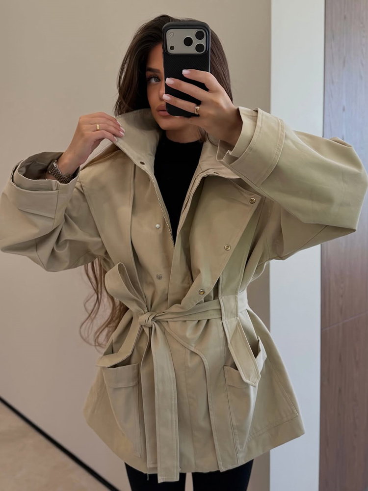 Manteau Trench Court Ceinturé  - Women'S Fashion Utility Belt avis et prix