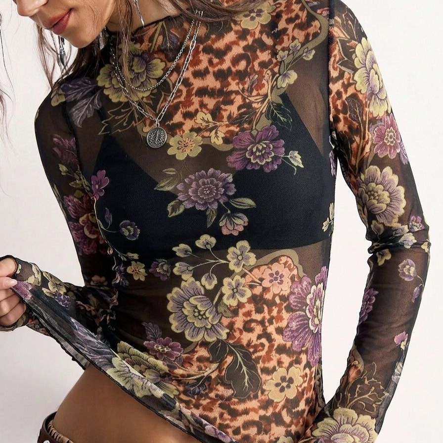 B 2026 T-shirt en maille trans - Women Top Fashion avis et prix