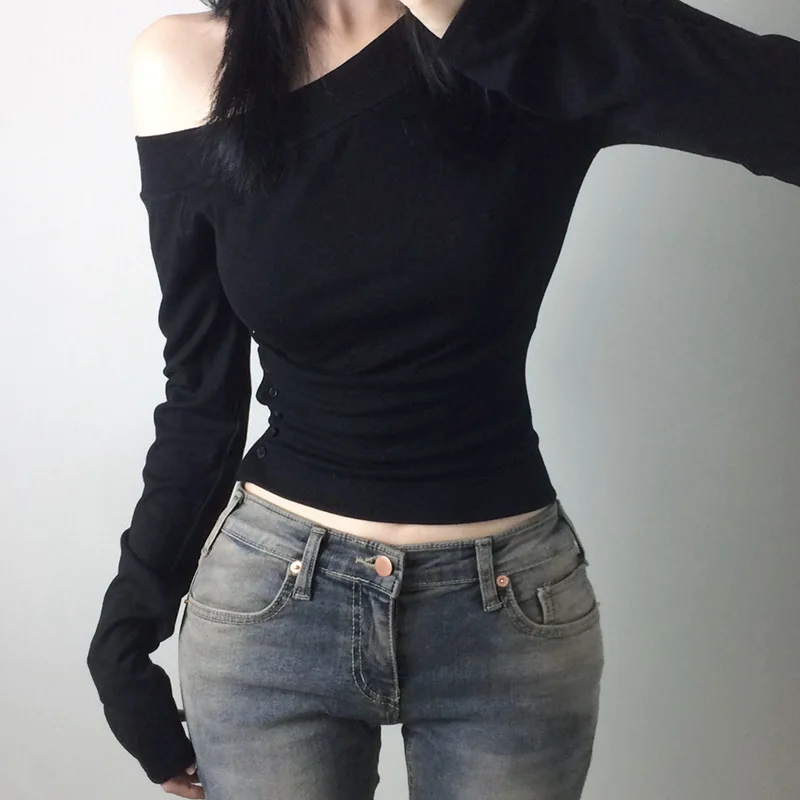T-shirt plissé vintage Y2K pou - Women Top Fashion avis et prix